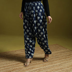 Blue - indigo bagru natural dyed cotton salwar 10