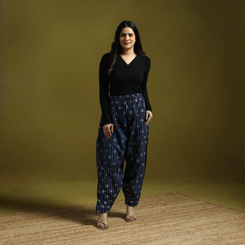 Blue - indigo bagru natural dyed cotton salwar 11