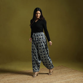 Blue - indigo bagru natural dyed cotton salwar 12