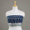 Buy Indigo Bagru Block Printed Cotton Blouse Piece Online at iTokri.com