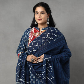 Block Printed Kurta with Palazzo & Dupatta Set
