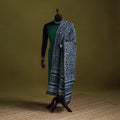 Blue - indigo chanderi silk hand natural dyed dabu bagru