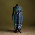 Blue - indigo chanderi silk hand natural dyed dabu bagru