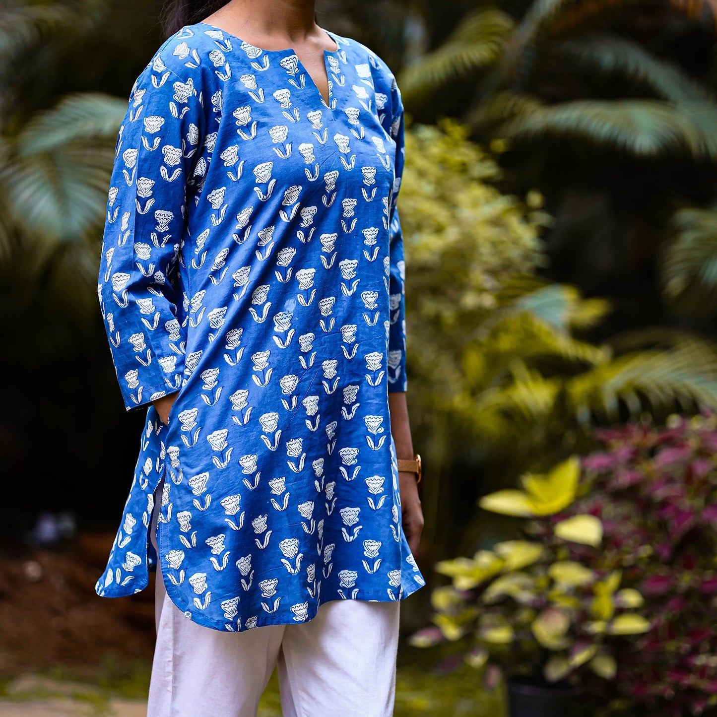  Indigo Dabu Block Printing Kurta