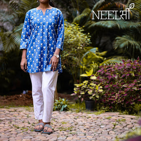  Indigo Dabu Block Printing Kurta
