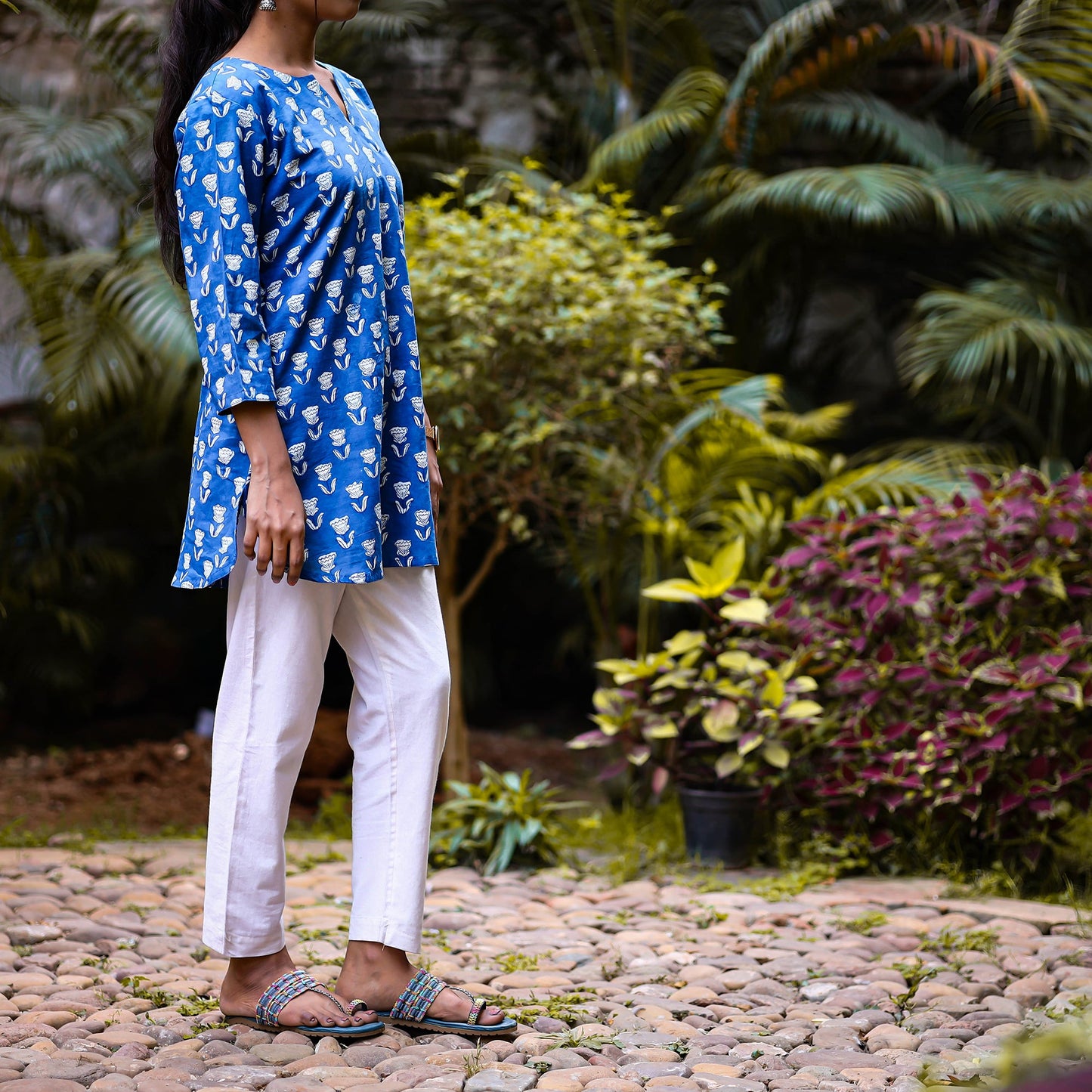  Indigo Dabu Block Printing Kurta
