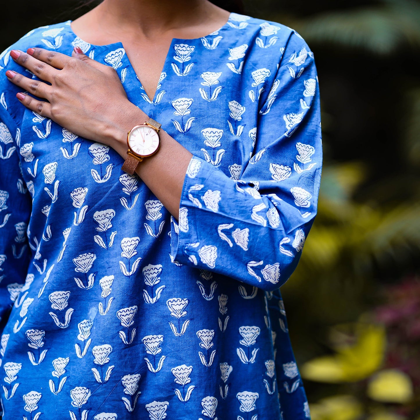  Indigo Dabu Block Printing Kurta