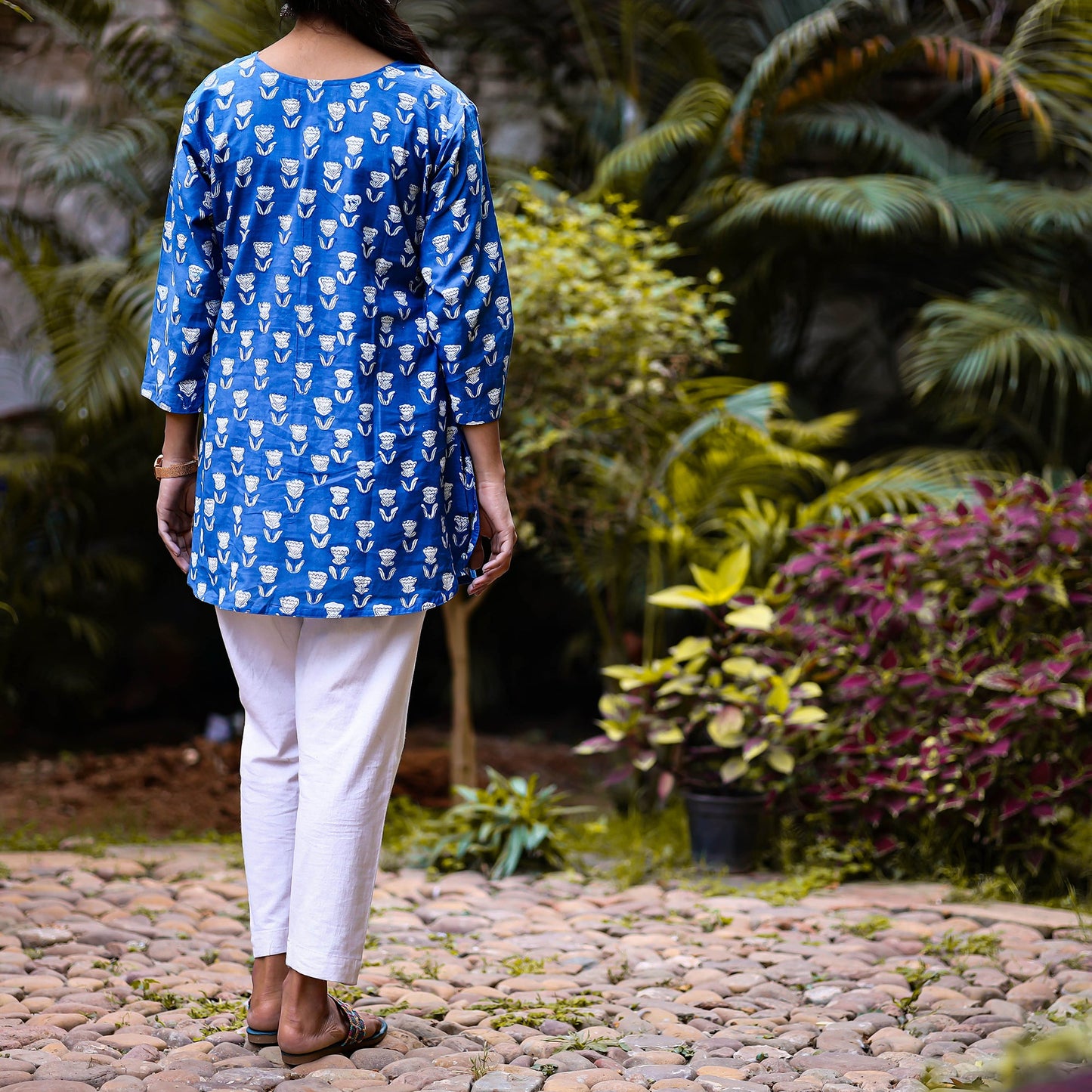  Indigo Dabu Block Printing Kurta
