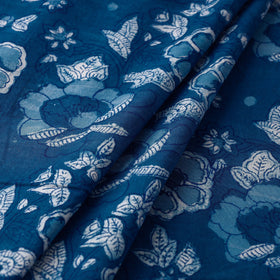 Buy Indigo Dabu Block Printing Cotton Fabric Online l iTokri.com