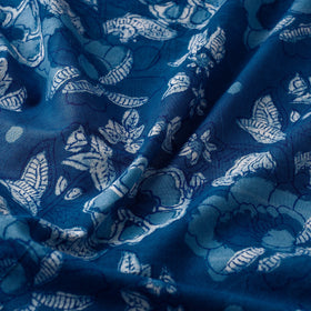 Buy Indigo Dabu Block Printing Cotton Fabric Online l iTokri.com