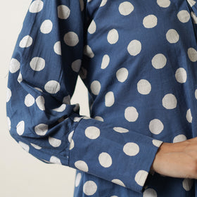 Indigo Hand Block Printed Cotton Co-Ord Set 09 by ITOKRI CASUALS