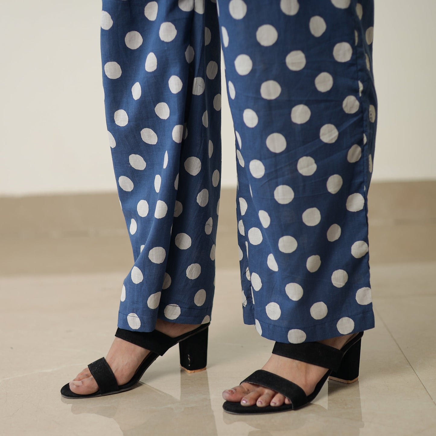 Indigo Hand Block Printed Cotton Co-Ord Set 09 by ITOKRI CASUALS