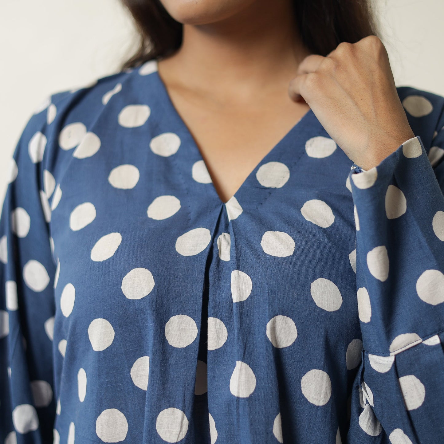 Indigo Hand Block Printed Cotton Co-Ord Set 09 by ITOKRI CASUALS