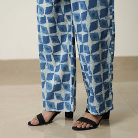 Indigo Hand Block Printed Cotton Co-Ord Set 10 by ITOKRI CASUALS