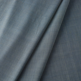 Buy Indigo Organic Cotton Pomegranate Plain Handloom Fabric