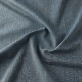 Buy Indigo Organic Cotton Pomegranate Plain Handloom Fabric