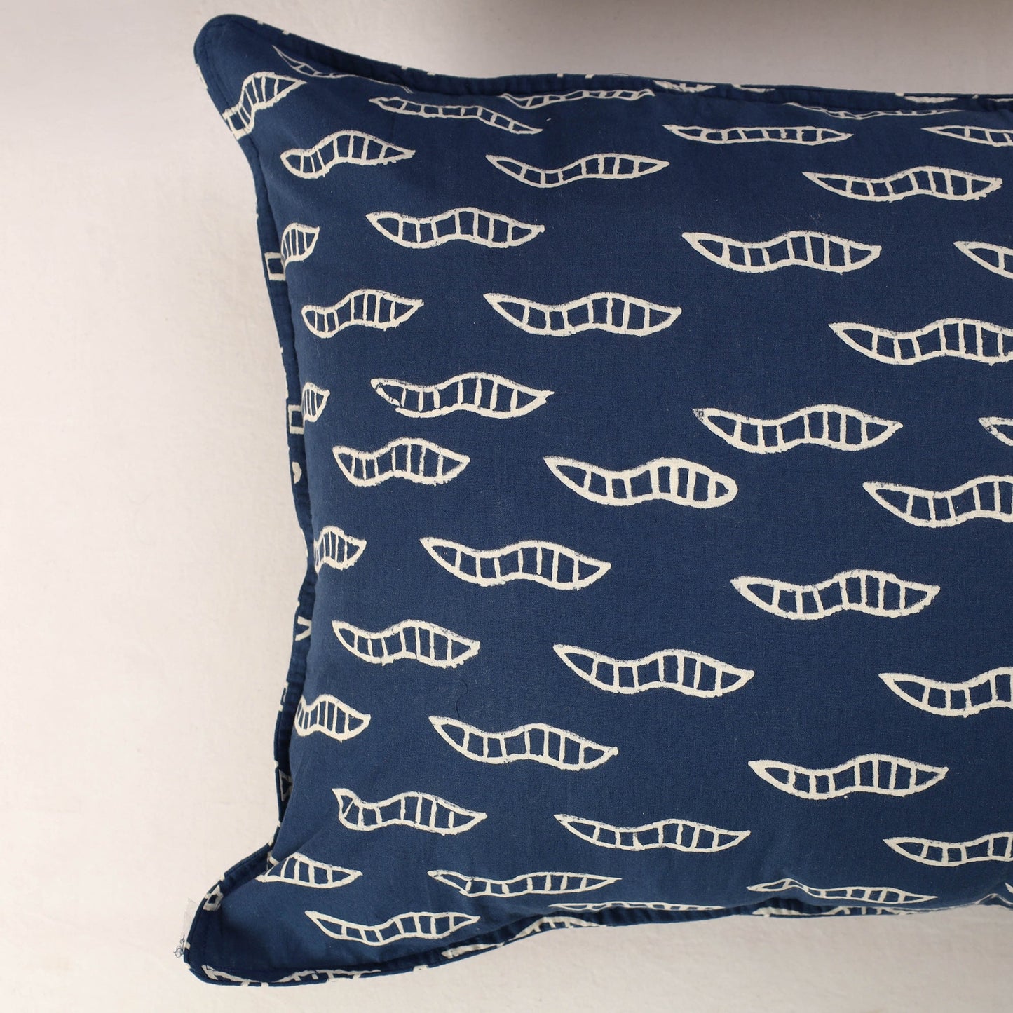 Blue - indigo - set of 2 cotton pillow covers 06