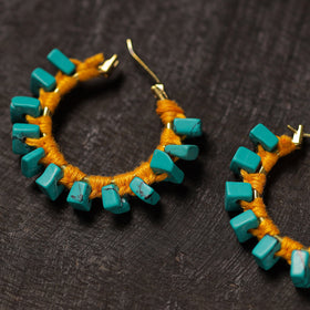  Ishra Handmade Thread & Stone Work Earrings 05 