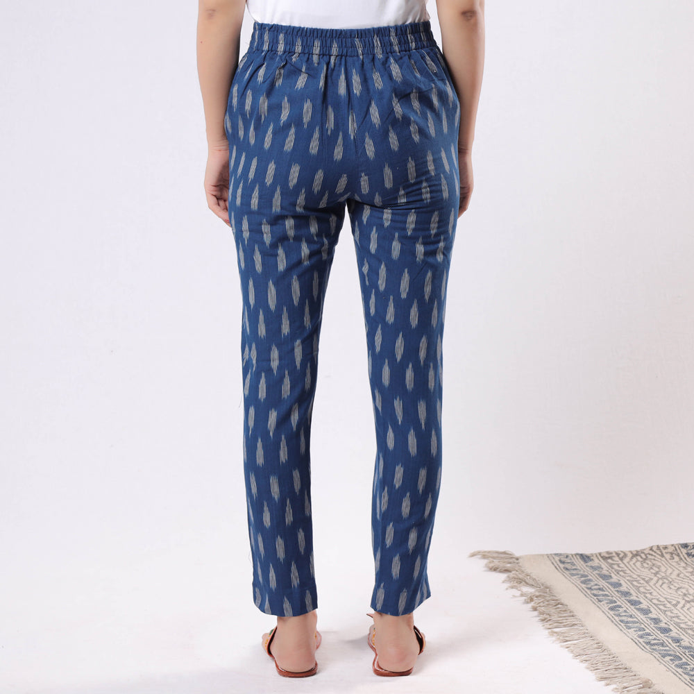  iTokri Casuals - Pochampally Ikat Cotton Tapered Casual Pant for Women Online at iTokri.com