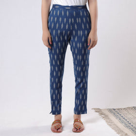  iTokri Casuals - Pochampally Ikat Cotton Tapered Casual Pant for Women Online at iTokri.com