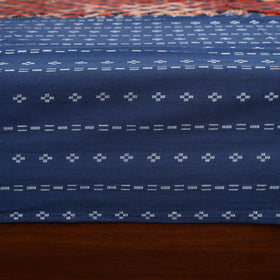 Blue - jacquard with modal silk patch cotton bedsheet set