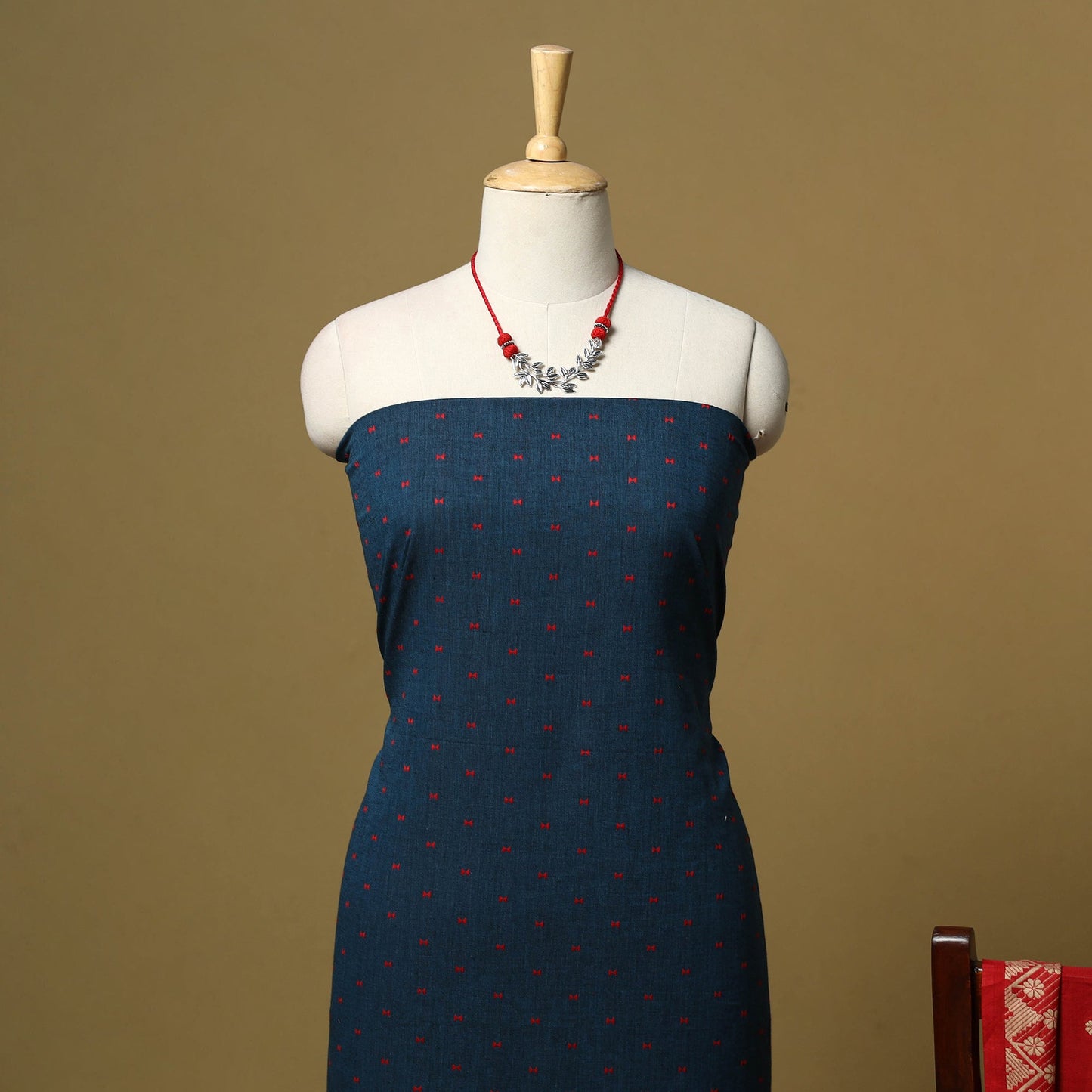 Jacquard cotton 2pc unstitched dress material