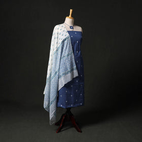 Jacquard cotton 2pc unstitched dress material