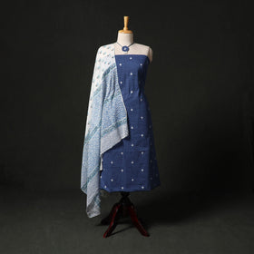 Jacquard cotton 2pc unstitched dress material