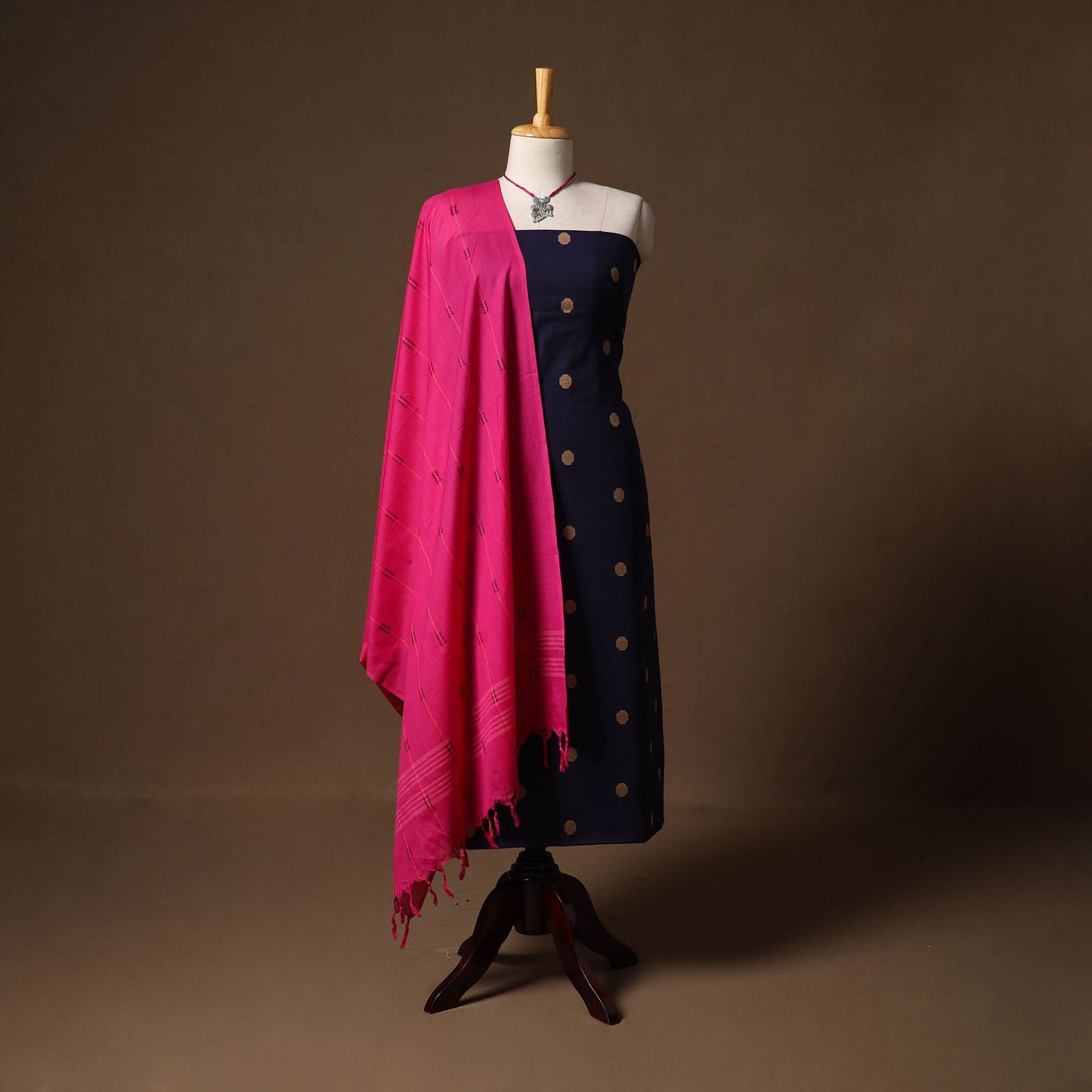 Jacquard cotton 2pc unstitched dress material