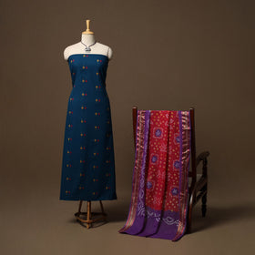 Jacquard cotton 2pc unstitched dress material