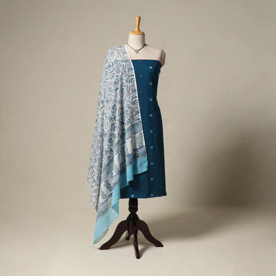 Jacquard cotton 2pc unstitched dress material