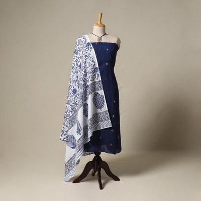 Jacquard cotton 2pc unstitched dress material