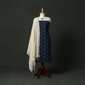 Jacquard cotton 2pc unstitched dress material