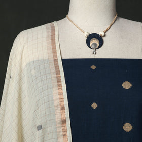 Jacquard cotton 2pc unstitched dress material
