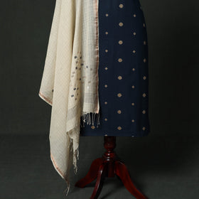 Jacquard cotton 2pc unstitched dress material