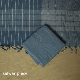 Jacquard cotton 3pc unstitched dress material 05