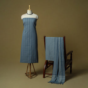Jacquard cotton 3pc unstitched dress material 05