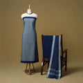 Jacquard cotton 3pc unstitched dress material 113