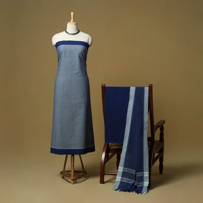 Jacquard cotton 3pc unstitched dress material 113