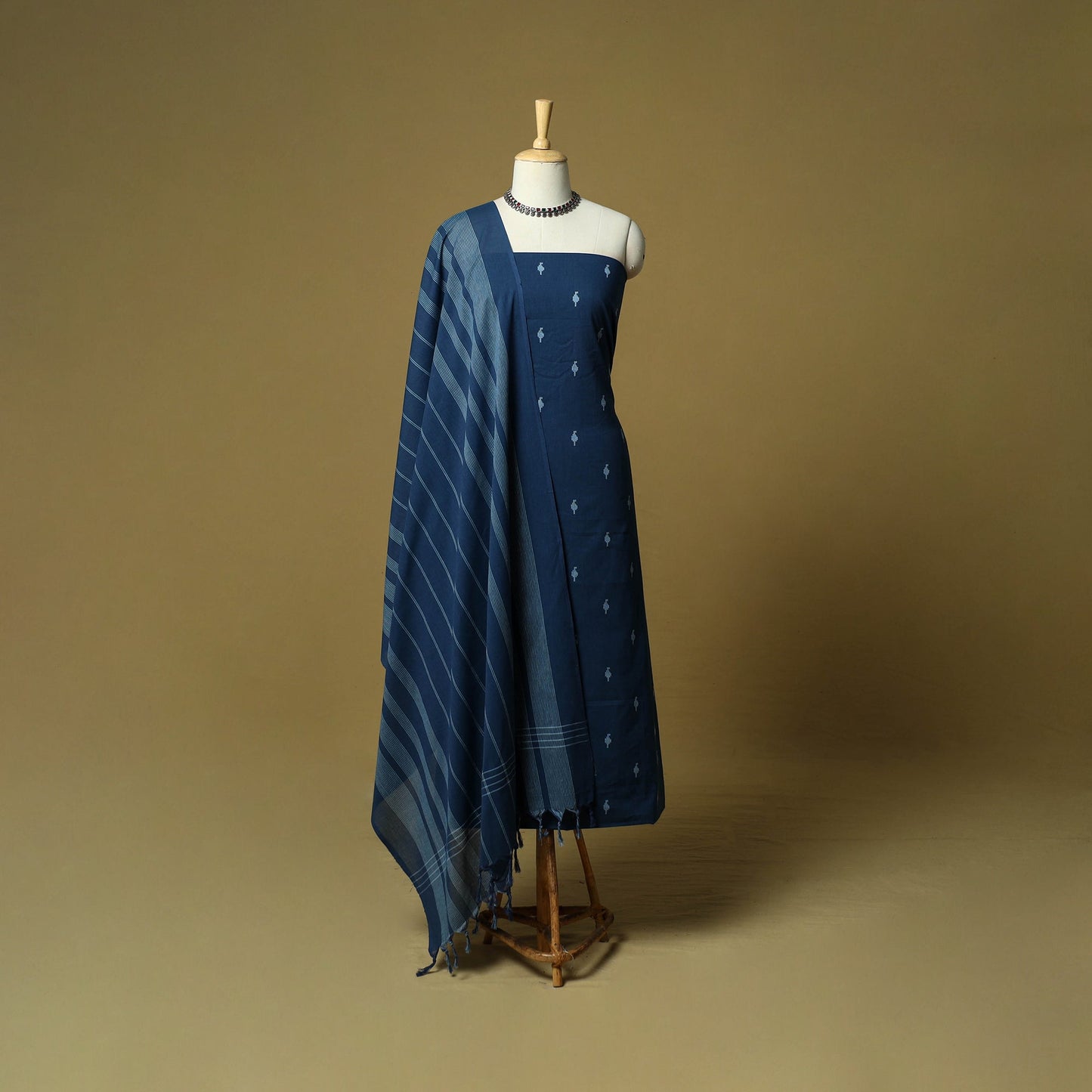 Jacquard cotton 3pc unstitched dress material 25