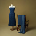 Jacquard cotton 3pc unstitched dress material 25