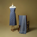 Jacquard cotton 3pc unstitched dress material 33