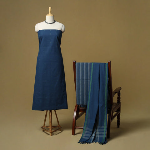 Jacquard cotton 3pc unstitched dress material 56