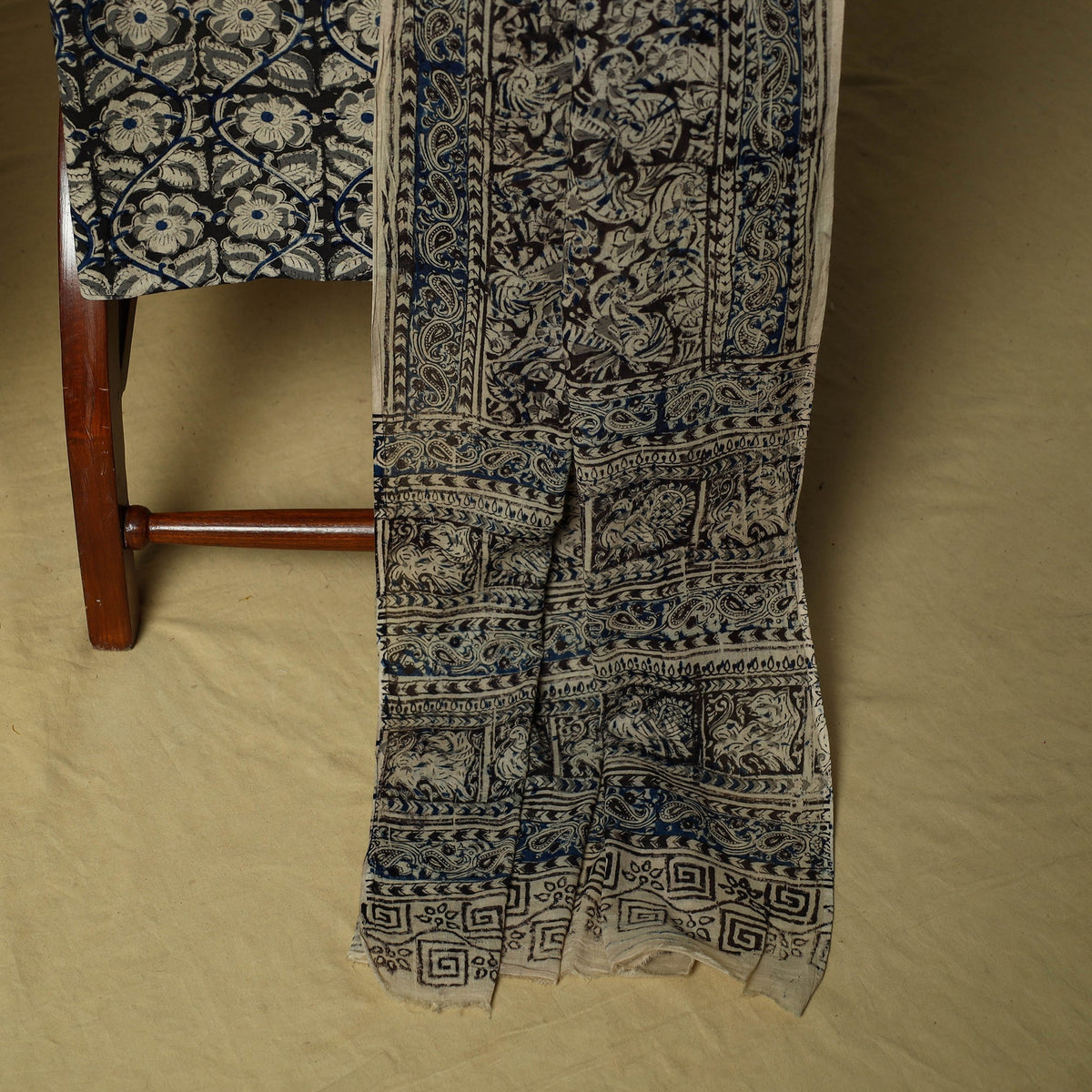 Jacquard cotton 3pc unstitched dress material 74