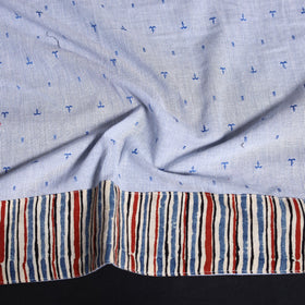 Jacquard cotton blouse piece 43 - handcrafted