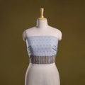 Jacquard cotton blouse piece 43 - handcrafted