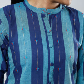 Buy Jacquard Cotton Long Kurta for Women