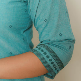 Blue Jacquard Kurta for Women for Women