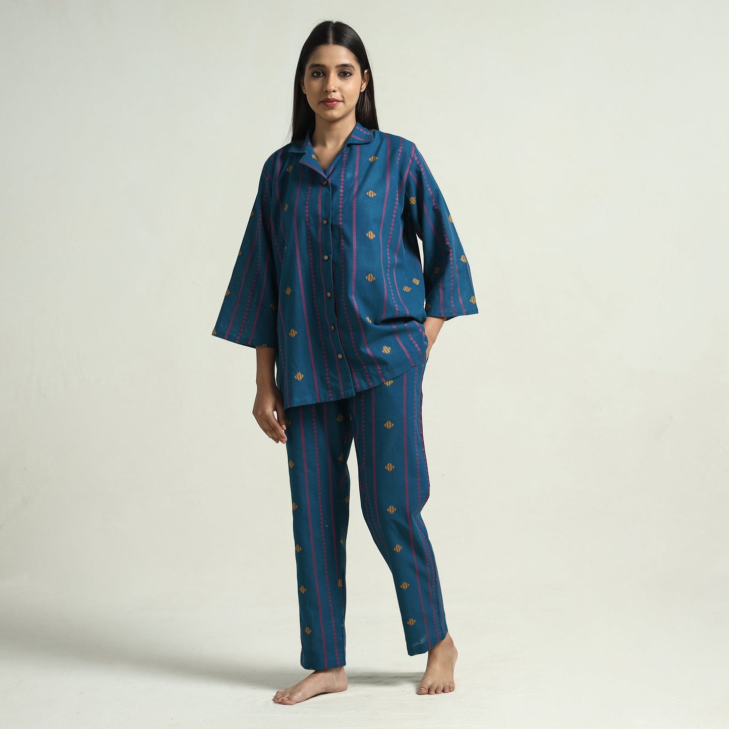 jacquard night suit