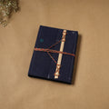 Jacquard fabric cover handmade paper notebook with thread